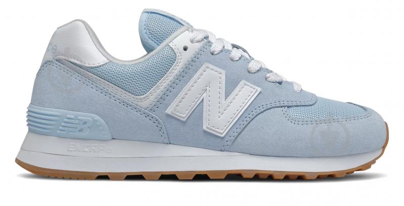 Кроссовки женские демисезонные New Balance WL574PE2 р.37,5 голубые - фото 1