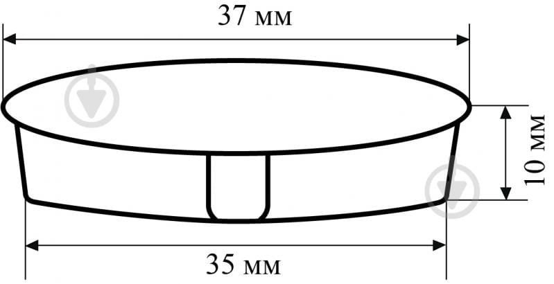Заглушка для петли DC 35 мм белый - фото 3
