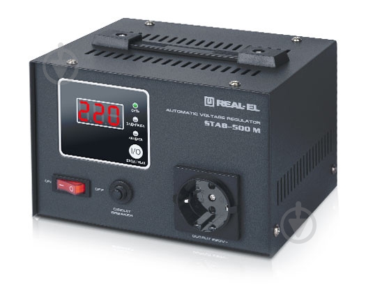 Стабілізатор напруги Real-el STAB-500 М - фото 3