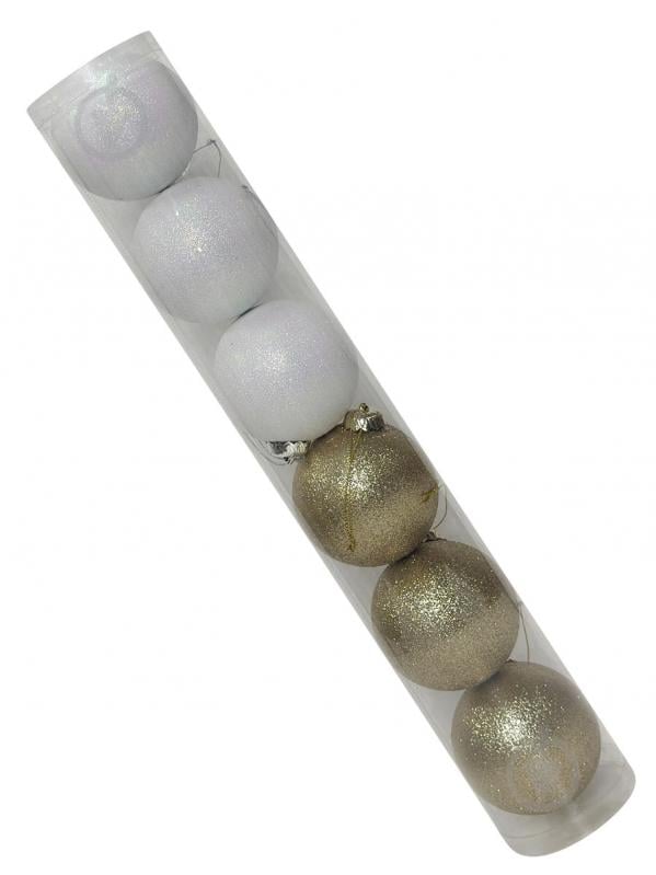 Набор елочных шаров MIS LT №65 d 80 мм 6 шт./уп. - фото 1 Набор елочных шаров MIS LT №65 d 80 мм 6 шт./уп. - фото 1