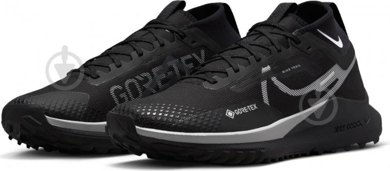 Кросівки чоловічі демісезонні Nike REACT PEGASUS TRAIL 4 GORE-TEX DJ7926-001 р.39 чорні - фото 5