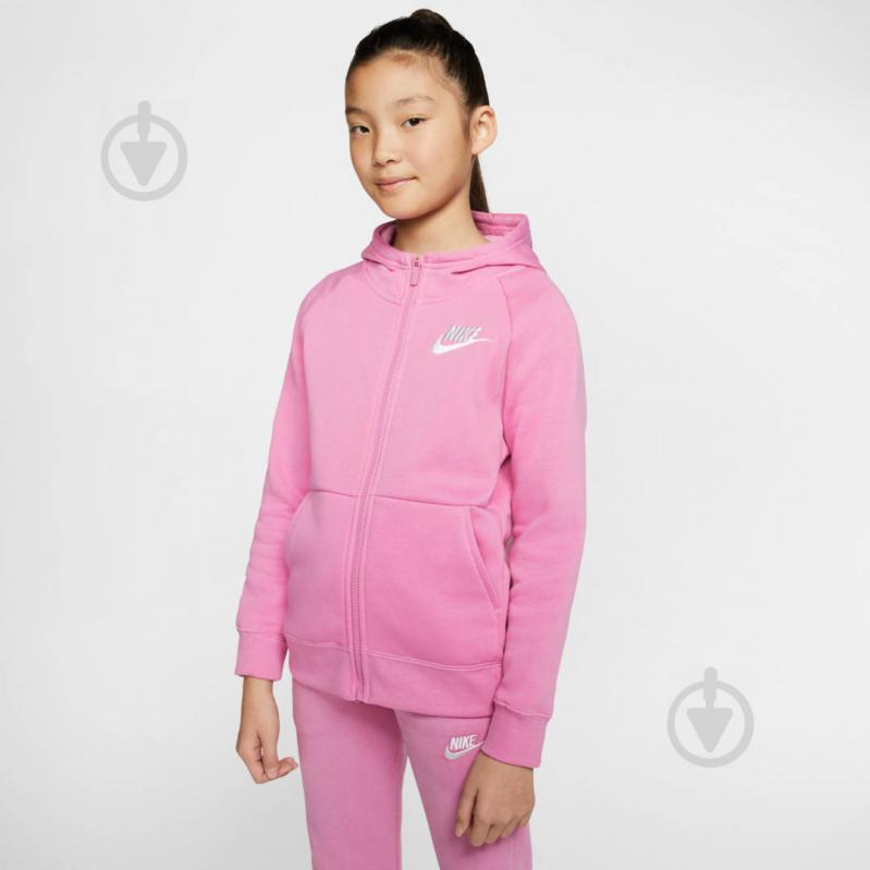 Джемпер Nike G NSW PE FULL ZIP BV2712-693 рожевий - фото 4