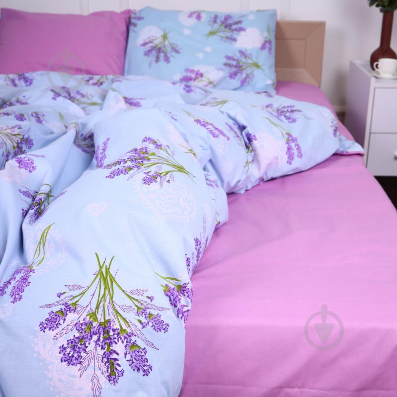 Комплект постільної білизни Бязь 17-0130 Lavender sea 143х210 см мультиколор MirSon - фото 3