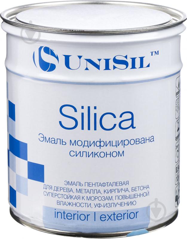 Эмаль UniSil пентафталевая Silica красный глянец 0,7 л 0,9 кг - фото 1