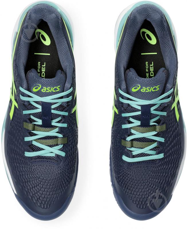 Кросівки чоловічі демісезонні Asics GEL-RESOLUTION 9 PADEL 1041A334_402 р.45 сині - фото 7