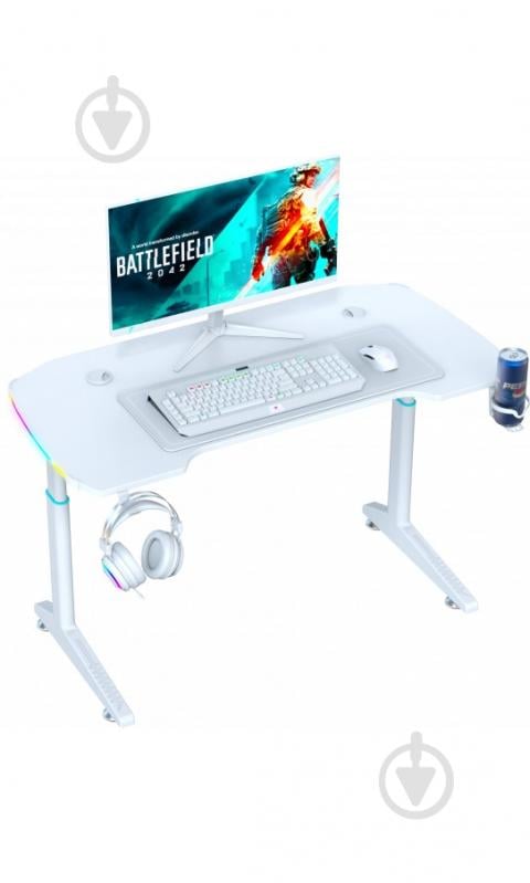Стол игровой GT Racer T-1621 White - фото 1 Стол игровой GT Racer T-1621 White - фото 1