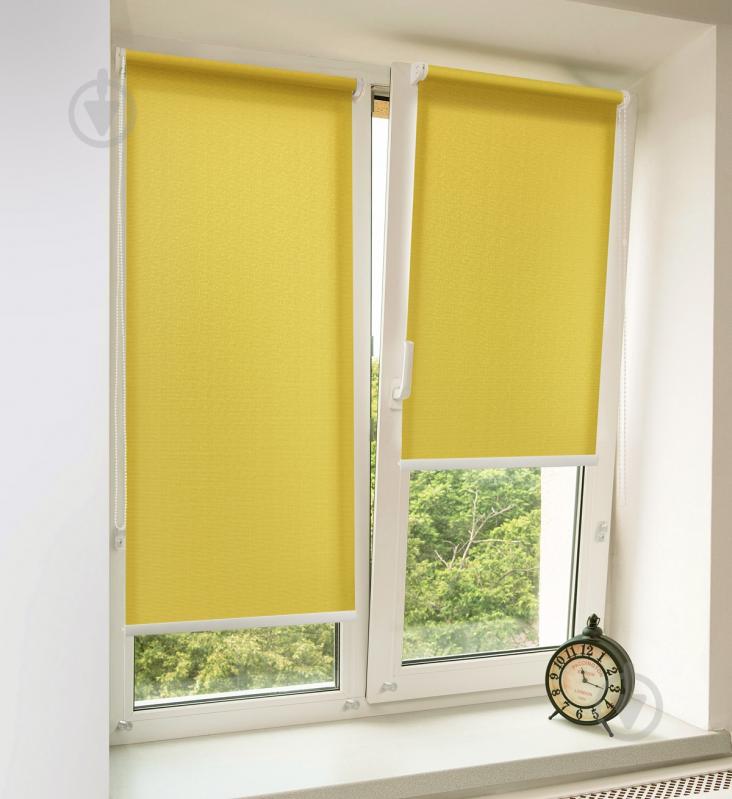 Ролета мини Rollotex ROYAL с фиксацией под наклон Лимонная 73x160 см - фото 2