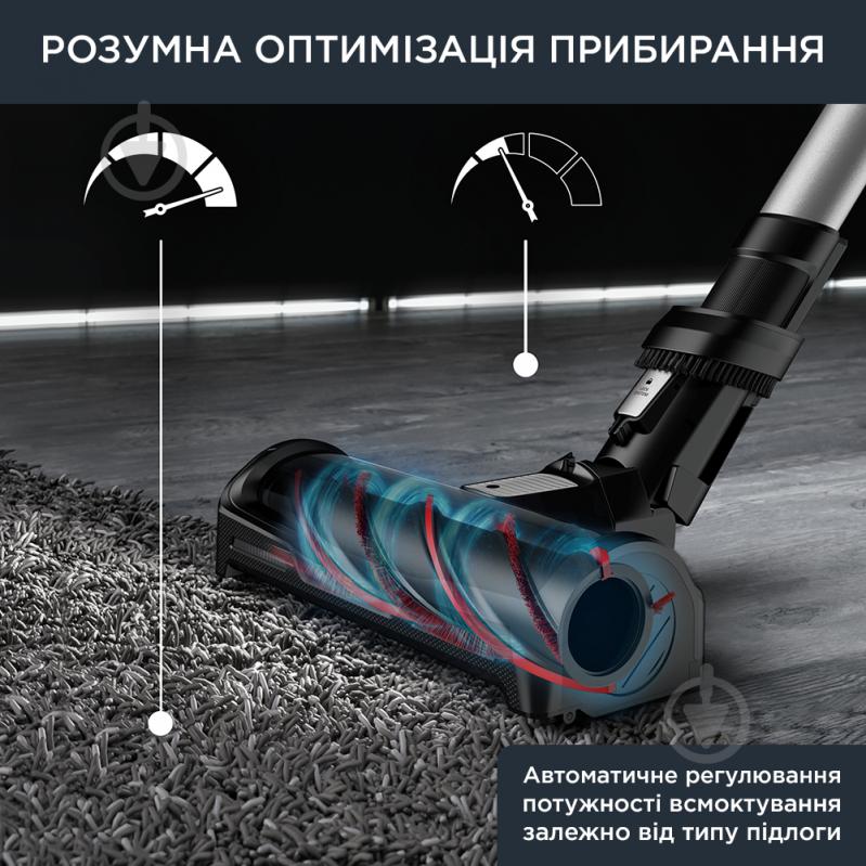 Пилосос акумуляторний Rowenta X-Force Flex 12.60 Allergy Care RH98A0WO black - фото 3