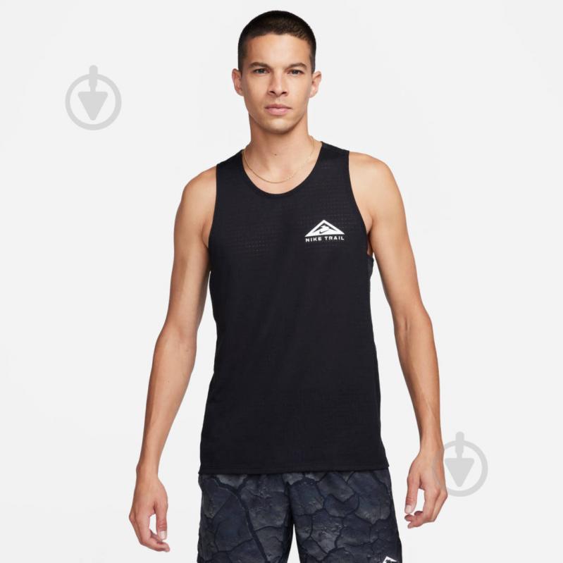 Майка Nike M NK DF TRAIL TANK SOLID FJ5336-010 р.XL чорний - фото 1