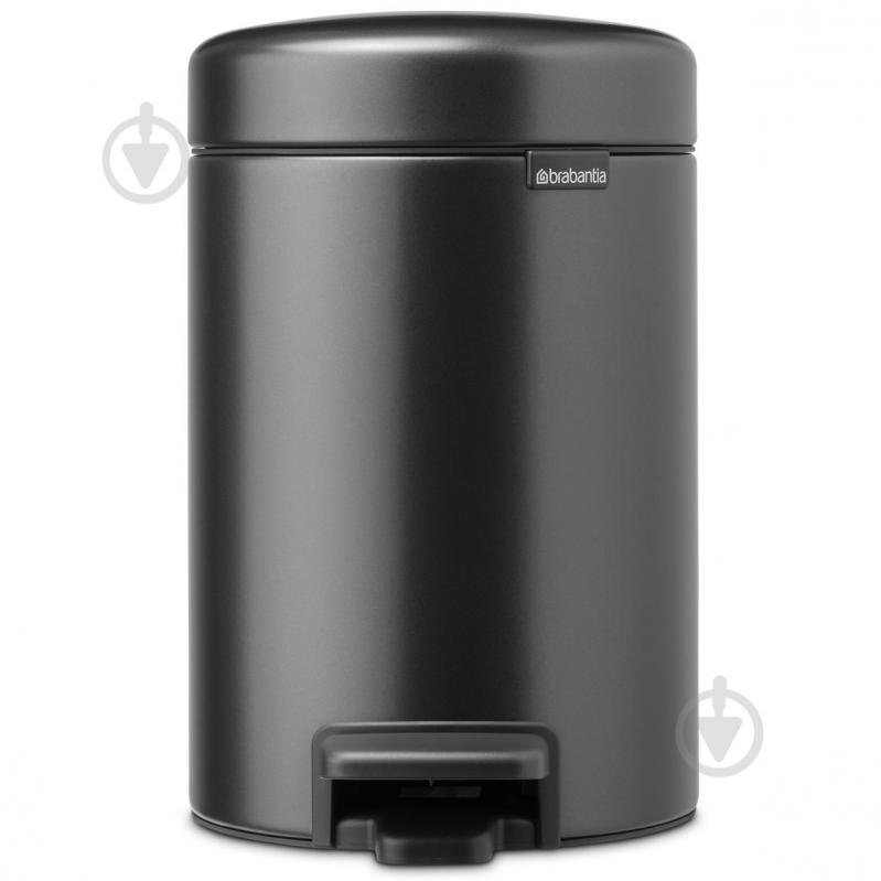 Бак для сміття Brabantia NewIcon Pedal Bin 12 л графітовий (233487) - фото 1