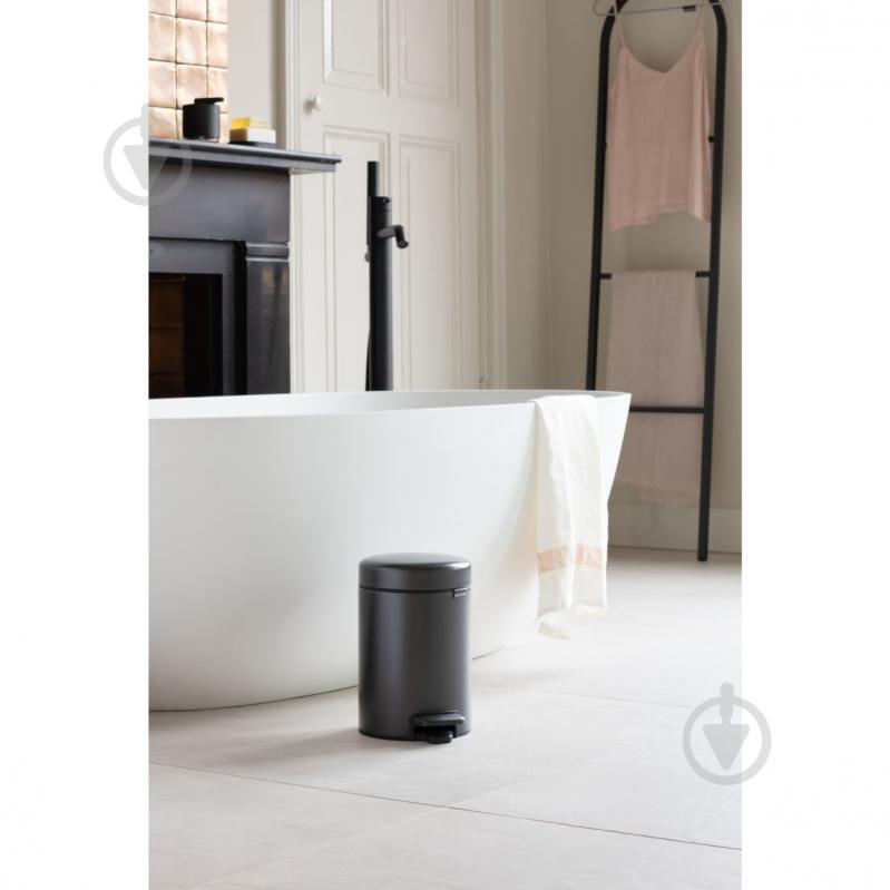 Бак для сміття Brabantia NewIcon Pedal Bin 12 л графітовий (233487) - фото 5