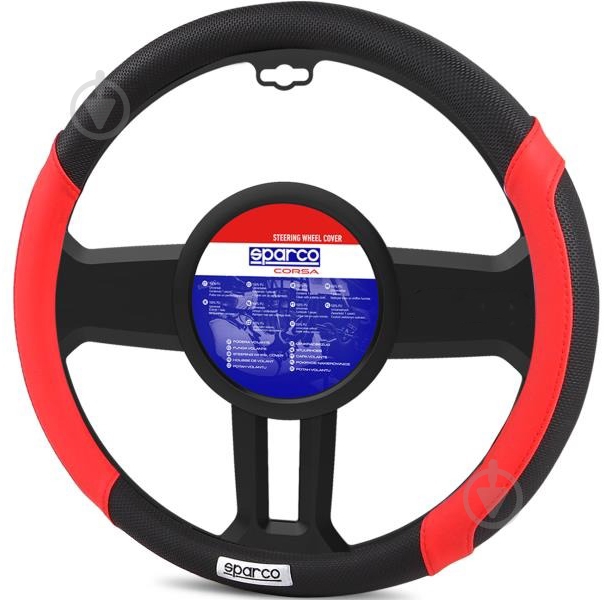 Чехол на руль Sparco SPC1113RS красный - фото 1