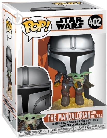 Фігурка Funko Bobble Star Wars Mandalorian Mando Flying w/Jet 50959 (FUN2549817) - фото 2