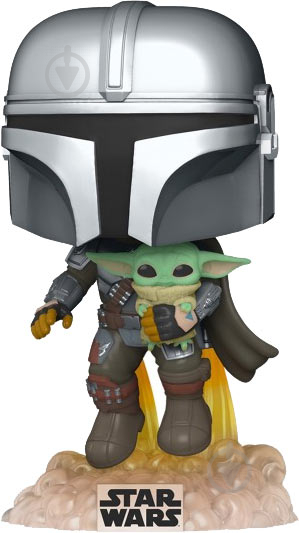 Фігурка Funko Bobble Star Wars Mandalorian Mando Flying w/Jet 50959 (FUN2549817) - фото 1