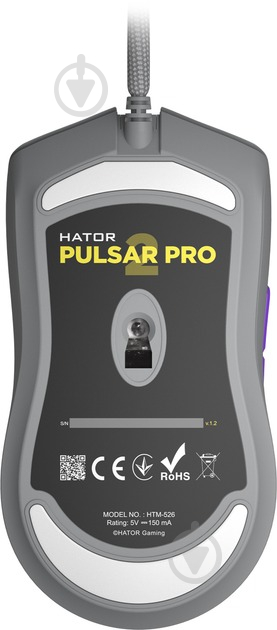 Мышь Hator Pulsar 2 Pro titanium (HTM-526) - фото 6