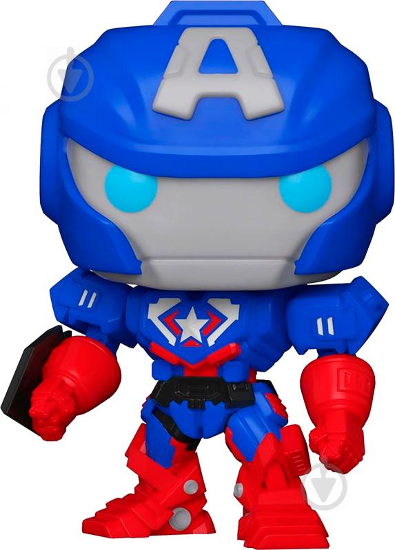 Фигурка Funko POP! Bobble Marvel Avengers Mech Strike Captain America (GW) (Exc) 55633 (FUN25491049) - фото 1