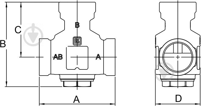 Клапан LK Armatura термический LK 823 Thermovar 1 1/2" ННН 60 °C (181303) - фото 3