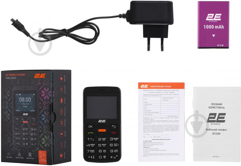 Мобільний телефон 2E T180 Max Dual Sim black 6,8813025105e+011 - фото 10