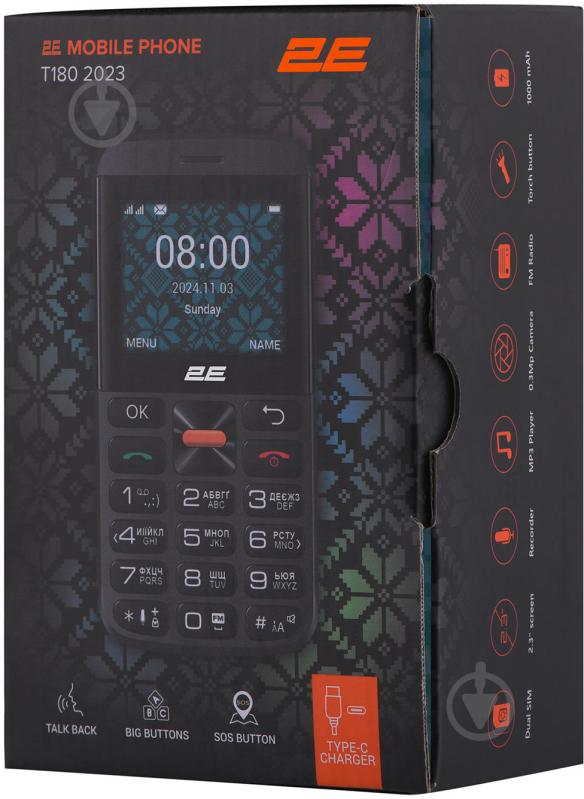 Мобільний телефон 2E T180 Max Dual Sim black 6,8813025105e+011 - фото 11