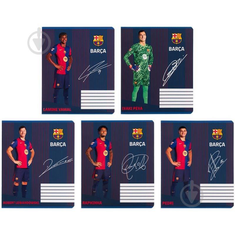 Тетрадь школьная 18 лист. ячейка FC Barcelona KITE - фото 1 Тетрадь школьная 18 лист. ячейка FC Barcelona KITE - фото 1