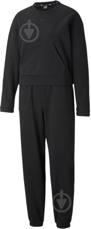 Спортивный костюм Puma Loungewear Suit 84585501 р. S черный - фото 1