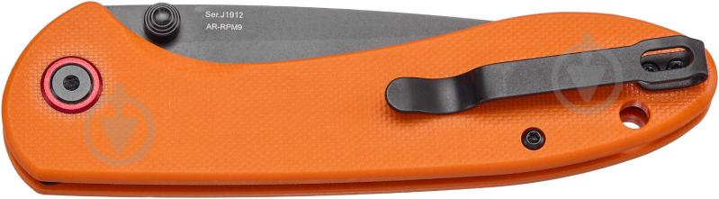 Нож складной CJRB Feldspar Black Blade, AR-RPM9 Steel, ц:orange 2798.03.02 - фото 3