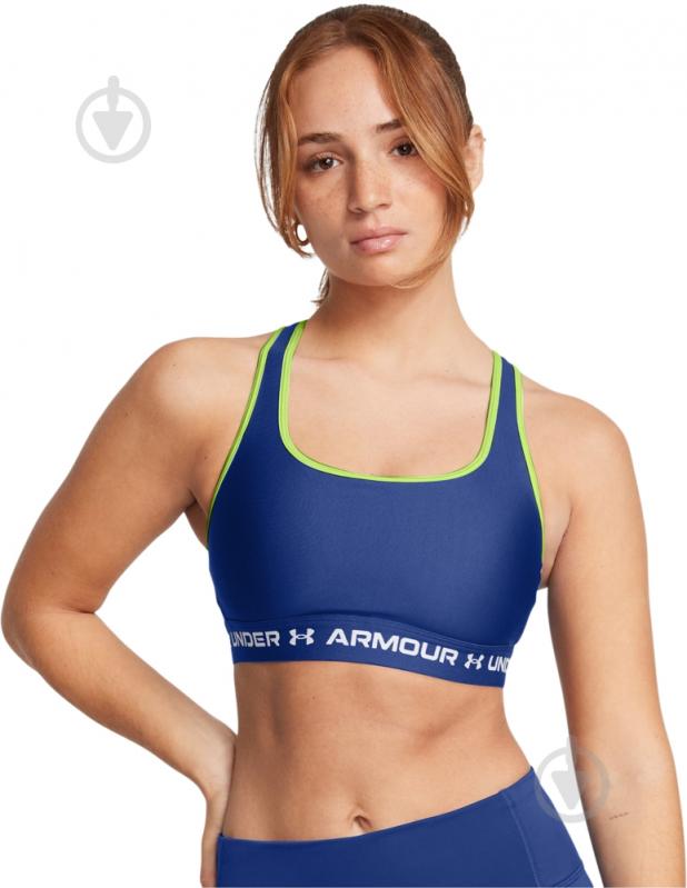 Бра Under Armour CROSSBACK MID BRA 1361034-432 р.M синий - фото 1