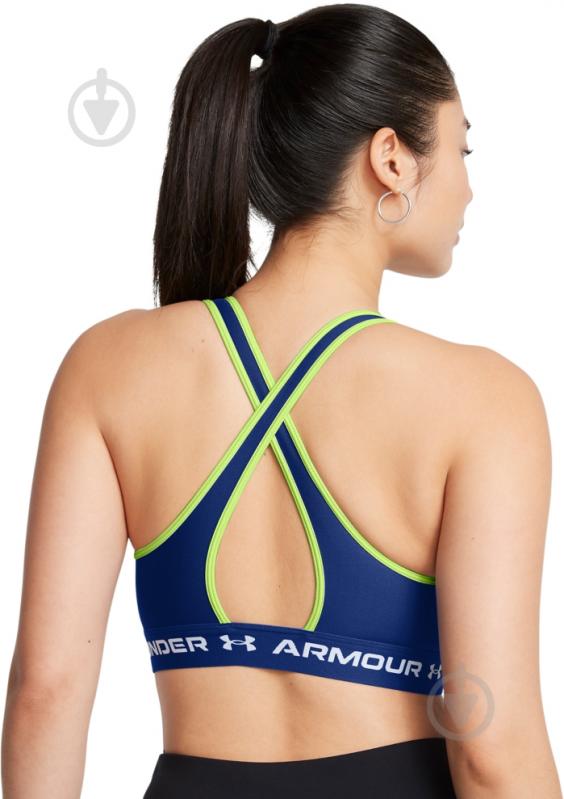 Бра Under Armour CROSSBACK MID BRA 1361034-432 р.M синий - фото 10