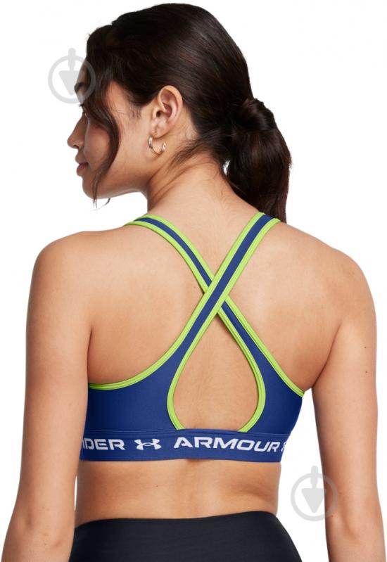 Бра Under Armour CROSSBACK MID BRA 1361034-432 р.M синий - фото 12