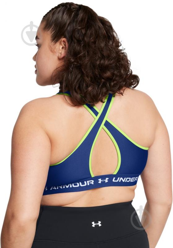 Бра Under Armour CROSSBACK MID BRA 1361034-432 р.M синий - фото 13