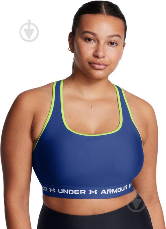 Бра Under Armour CROSSBACK MID BRA 1361034-432 р.M синий - фото 4