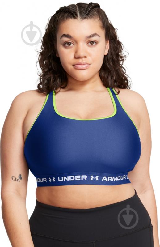 Бра Under Armour CROSSBACK MID BRA 1361034-432 р.M синий - фото 6