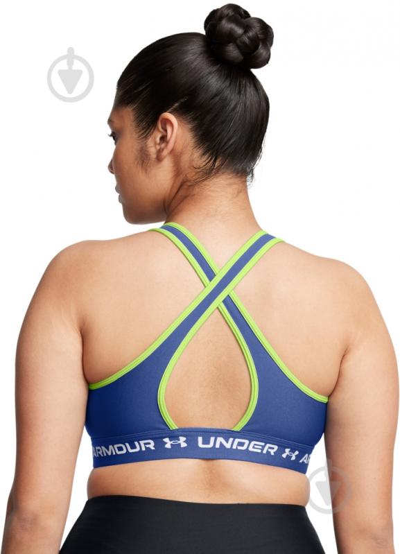 Бра Under Armour CROSSBACK MID BRA 1361034-432 р.M синий - фото 9