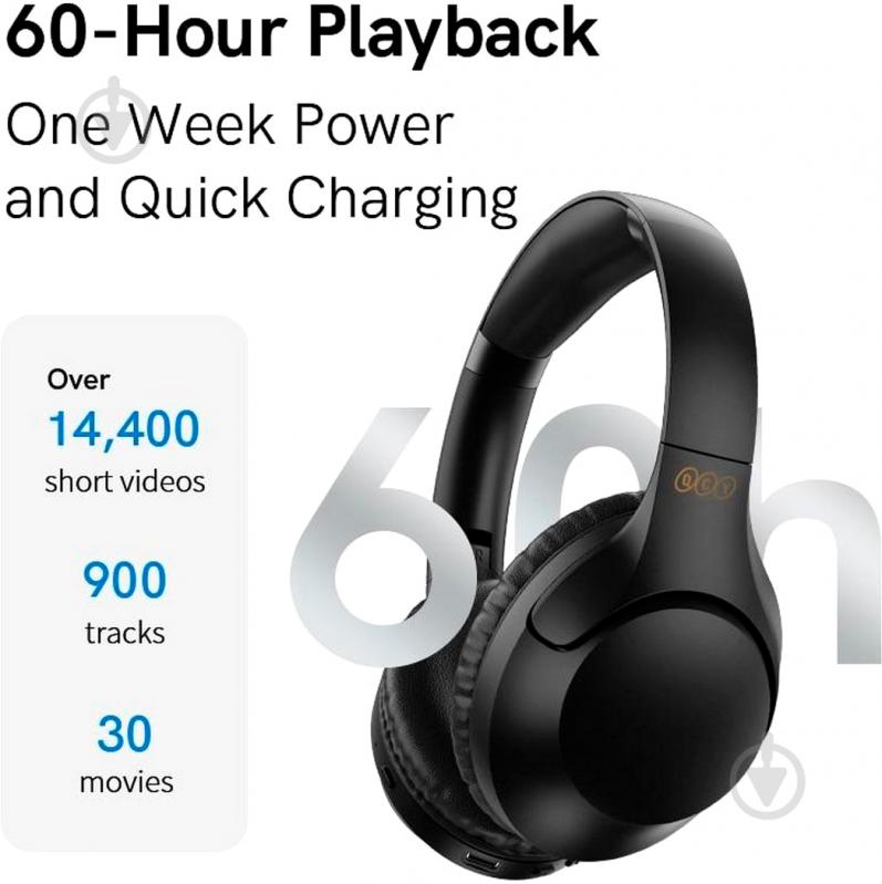Наушники QCY H2 black (974981) - фото 5