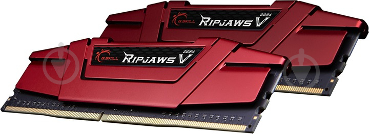 Оперативная память G.Skill DDR4 SDRAM 8 GB (2x4GB) 2400 MHz (F4-2400C17D-8GVR) Ripjaws V Red - фото 2