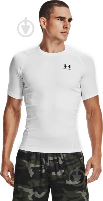 Футболка Under Armour UA HG ARMOUR COMP SS 1361518-100 р.L білий - фото 1