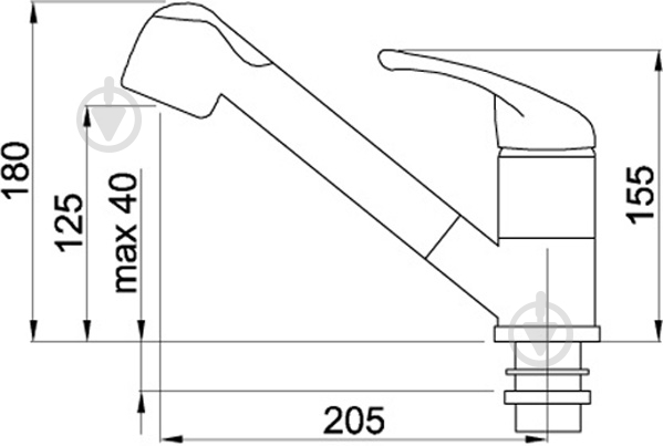 Смеситель для кухни ELLECI Venere cacao 41 - фото 2