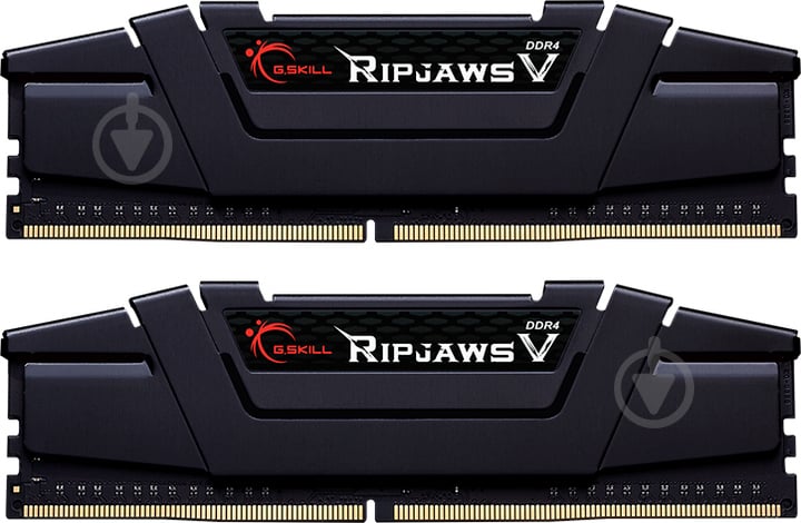 Оперативна пам'ять G.Skill DDR4 SDRAM 64 GB (2x32GB) 4000 MHz (F4-4000C18D-64GVK) Ripjaws V Black - фото 1