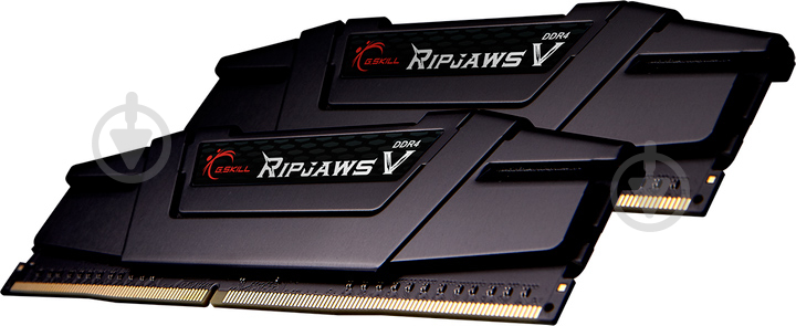 Оперативна пам'ять G.Skill DDR4 SDRAM 64 GB (2x32GB) 4000 MHz (F4-4000C18D-64GVK) Ripjaws V Black - фото 2