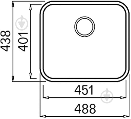 Мойка для кухни ELLECI Space 450 under top - фото 2