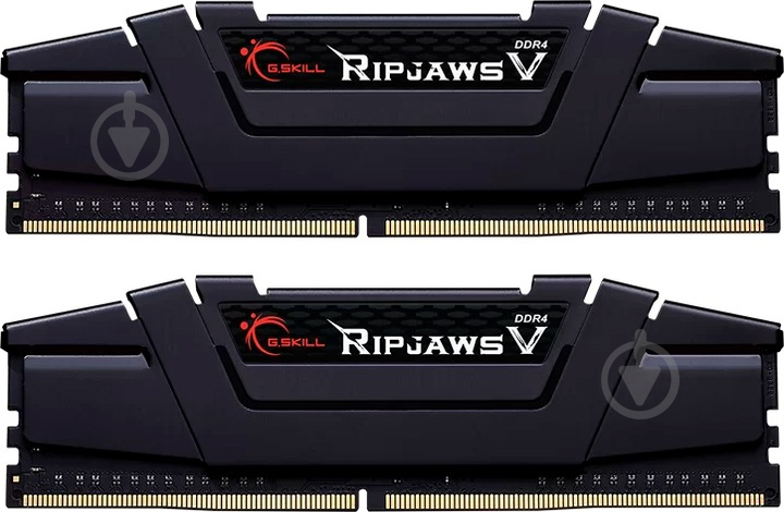 Оперативна пам'ять G.Skill DDR4 SDRAM 64 GB (2x32GB) 4400 MHz (F4-4400C19D-64GVK) Ripjaws V Black - фото 1