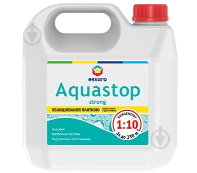 Ґрунтовка глибокопроникна Eskaro Aquastop Strong концентрат 1:10 3 л - фото 1