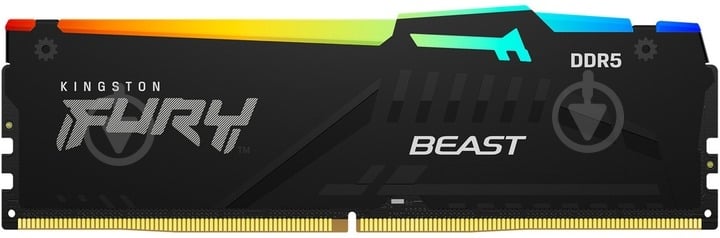Оперативная память Kingston DDR5 SDRAM 32 GB (2x16GB) 6000 MHz (KF560C30BBAK2-32) Fury Beast Black - фото 2 Оперативная память Kingston DDR5 SDRAM 32 GB (2x16GB) 6000 MHz (KF560C30BBAK2-32) Fury Beast Black - фото 2