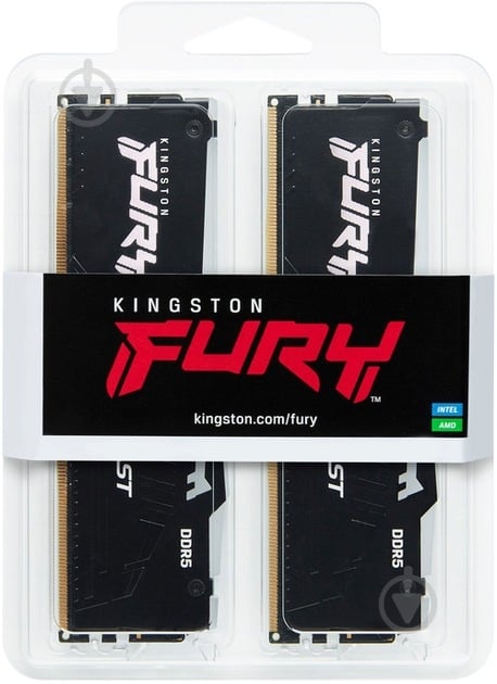 Оперативная память Kingston DDR5 SDRAM 32 GB (2x16GB) 6000 MHz (KF560C30BBAK2-32) Fury Beast Black - фото 7 Оперативная память Kingston DDR5 SDRAM 32 GB (2x16GB) 6000 MHz (KF560C30BBAK2-32) Fury Beast Black - фото 7