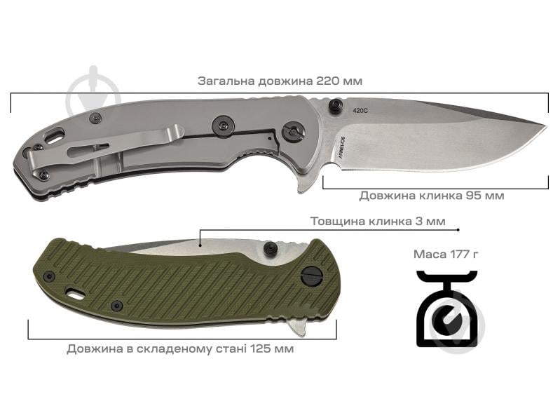 Нож складной Skif Sturdy II olive 1765.03.00 - фото 4