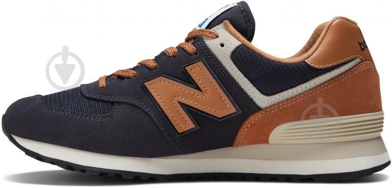 Кросівки чоловічі демісезонні New Balance ML574OT2 р.43 сині із коричневим - фото 2