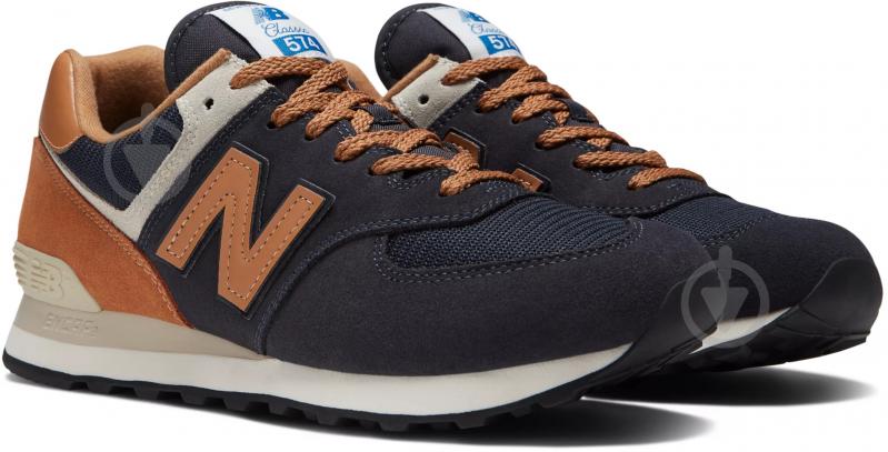 Кросівки чоловічі демісезонні New Balance ML574OT2 р.43 сині із коричневим - фото 4