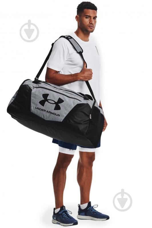 Спортивная сумка Under Armour UA Undeniable 5.0 Duffle LG 1369224-012 101 л серый с черным - фото 8