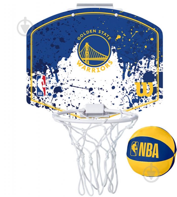 Баскетбольне кільце Wilson NBA Team Mini Hoop Golden State Warriors WTBA1302GOL - фото 1