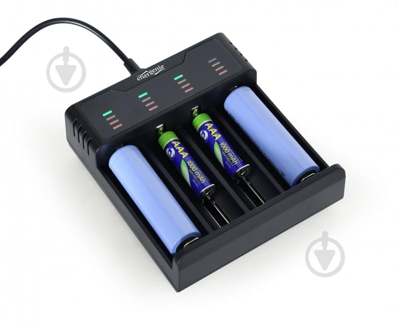 Зарядное устройство EnerGenie для аккумуляторов Ni-MH + Li-ion BC-USB-02 - фото 3 Зарядное устройство EnerGenie для аккумуляторов Ni-MH + Li-ion BC-USB-02 - фото 3